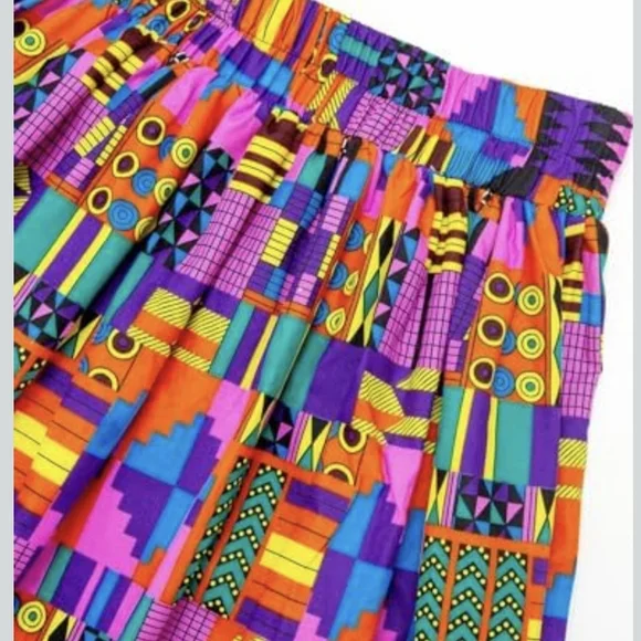 SHENBOLEN

African Ankara Dresses For Women ClothVibrant Multicolor A-Line Skirt - Picture 5 of 9